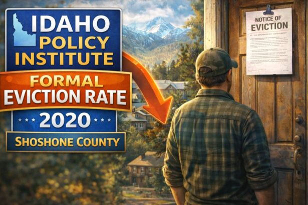 idaho policy institute formal eviction rate 2020 shoshone county 2020​