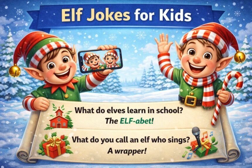 Elf Jokes for Kids: 90 Funny and Silly Jokes to Make Kids Laughs