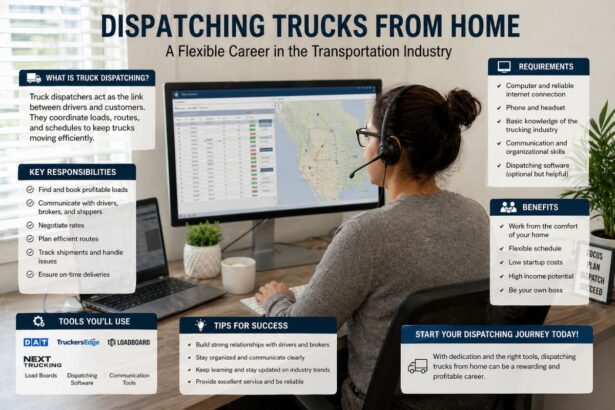 Dispatching Trucks from Home: A Beginner’s Guide to Earning in the Logistics Industry