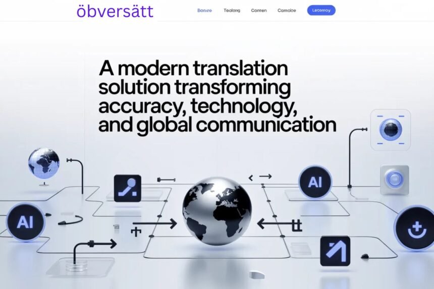öbversätt: A Modern Translation Solution Transforming Accuracy, Technology, and Global Communication