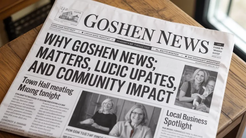 Why Goshen News Matters: Local Events, Public Updates, and Community Impact