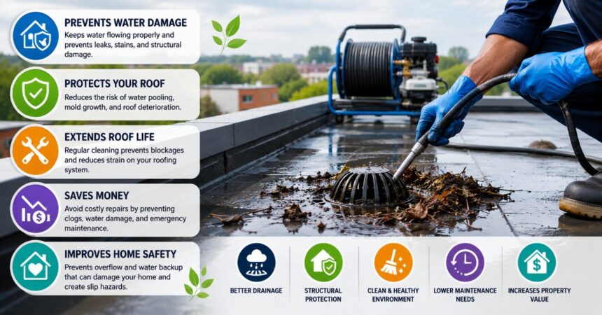What Are the Benefits of Roof Drain Cleaning Services?