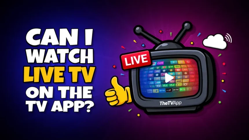 Can I watch live TV on TheTVApp?