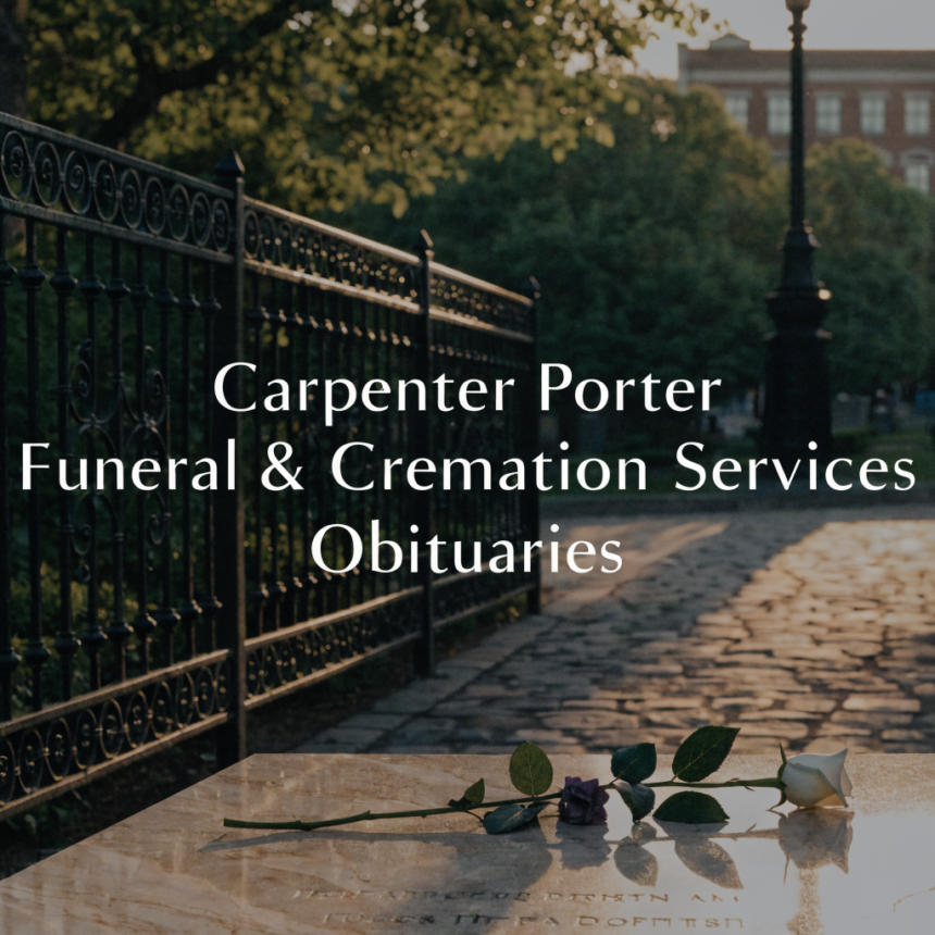 Carpenter Porter Funeral & Cremation Services Obituaries