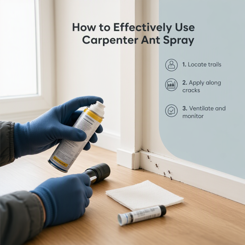 How to Effectively Use Carpenter Ant Spray